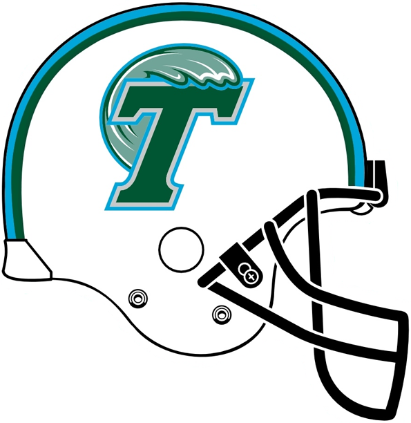 Tulane Green Wave 1998-Pres Helmet Logo v2 diy fabric transfers